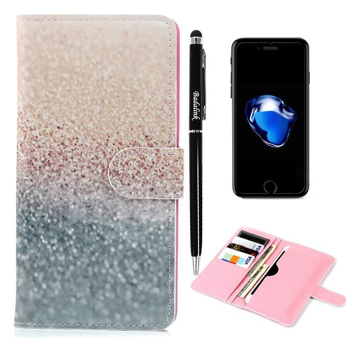 iPhone 7 Case,iPhone 6S Case,iPhone 6 Case (4.7") - Flip Folio Wallet Stand Case Insert Plug-in Design PU Leather... N15