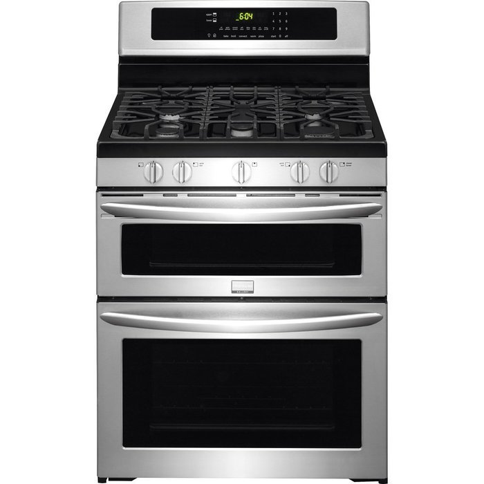 Frigidaire FGGF304DPF Gallery 30" Stainless Steel Gas Sealed Burner Double Oven Range N5