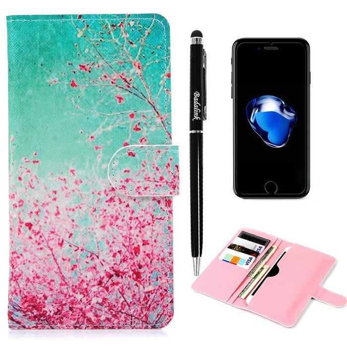iPhone 7 Case,iPhone 6S Case,iPhone 6 Case (4.7") - Flip Folio Wallet Stand Case Insert Plug-in Design PU Leather... N18