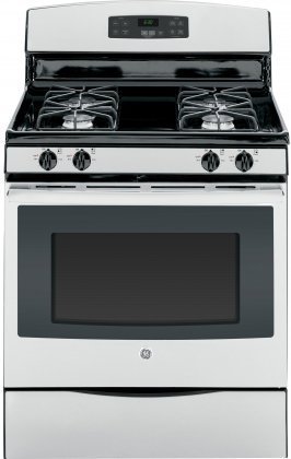GE JGB630REFSS 30" Gas Freestanding Range with 4 Burners, Sealed Burner, 5 cu. ft. Primary Oven Capacity, in Stainless...