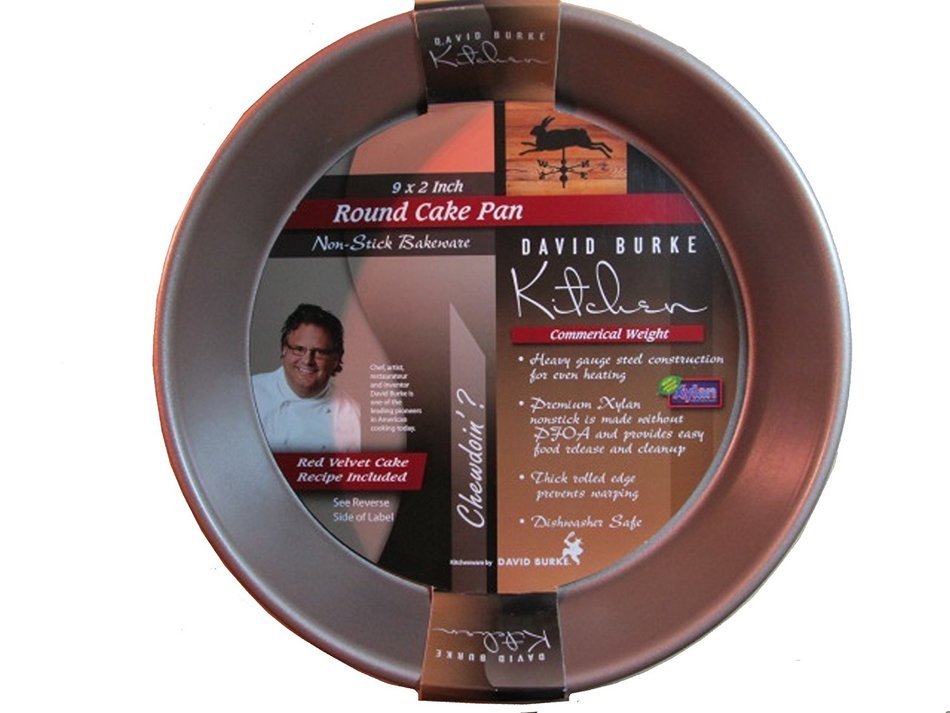 Commercial Weight Round 9"x 2" Cake Pan: David Burke Kitchen: Non-Stick Bakeware