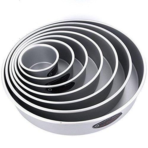 Fat Daddios Odd Round Cake Pan Set, Set of 7