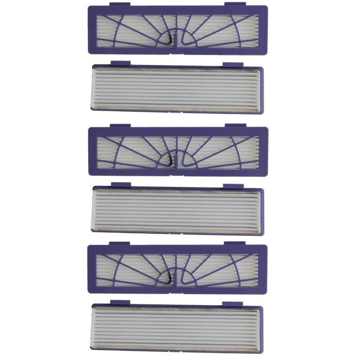 Qisc 6PC Filter + 3PC Side Brushes Replacement for Neato Botvac 70e 75 80 856PC Filter + 3PC Side Brushes Replacement... N2