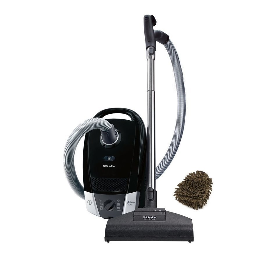 Miele C2 Onyx Bags Vacuum Compact Canister Cleaner, Obsidian Black ...