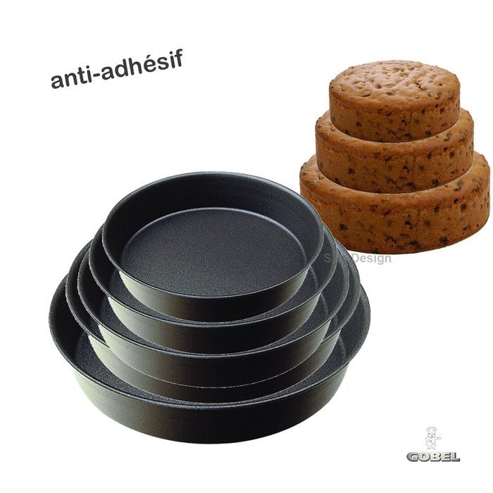 Paderno World Cuisine 11 Inch Non-Stick Plain Round Cake Pan N2