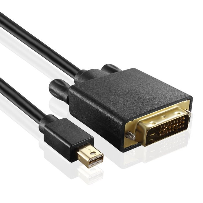 TNP Mini DisplayPort (MiniDP/mDP/Thunderbolt Port Compatible) to DVI Cable Video Adapter Converter Cord (6 Feet) N7