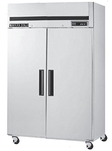 Reach In Cooler, Two Stainless Steel Doors, Maxx Cold
