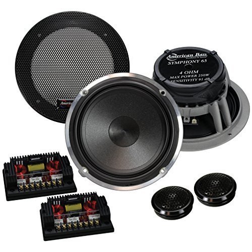 American Bass SYMP65 Symphony Series 6.5" Component Speaker System 250 Watts Max Power