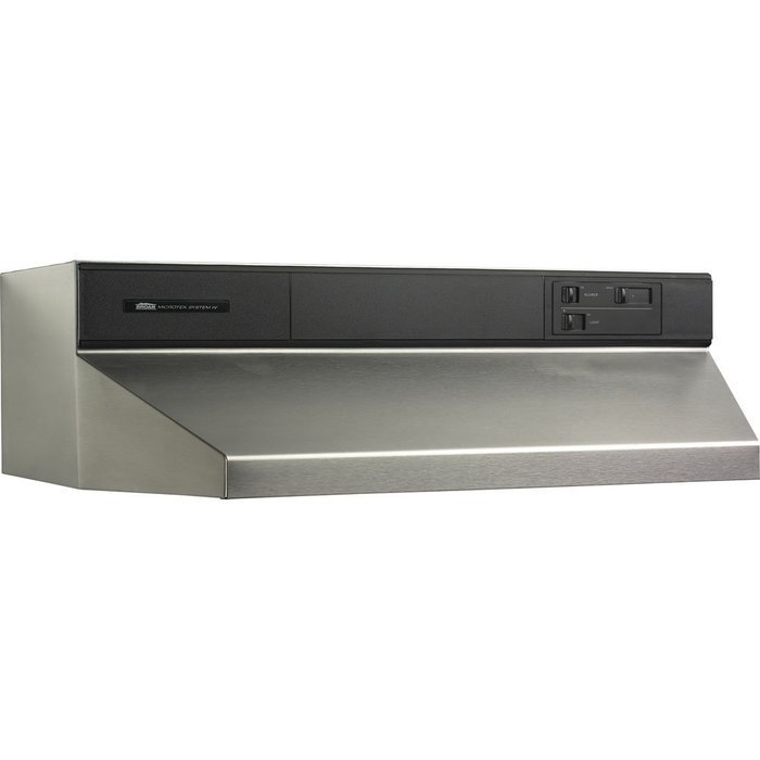 Broan 894804 Contemporary Under-Cabinet Range Hood, 48-Inch, Stainless Steel