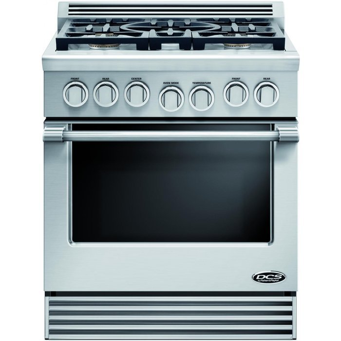DCS RGV305N Professional 30" Stainless Steel Gas Sealed Burner Range - Convection