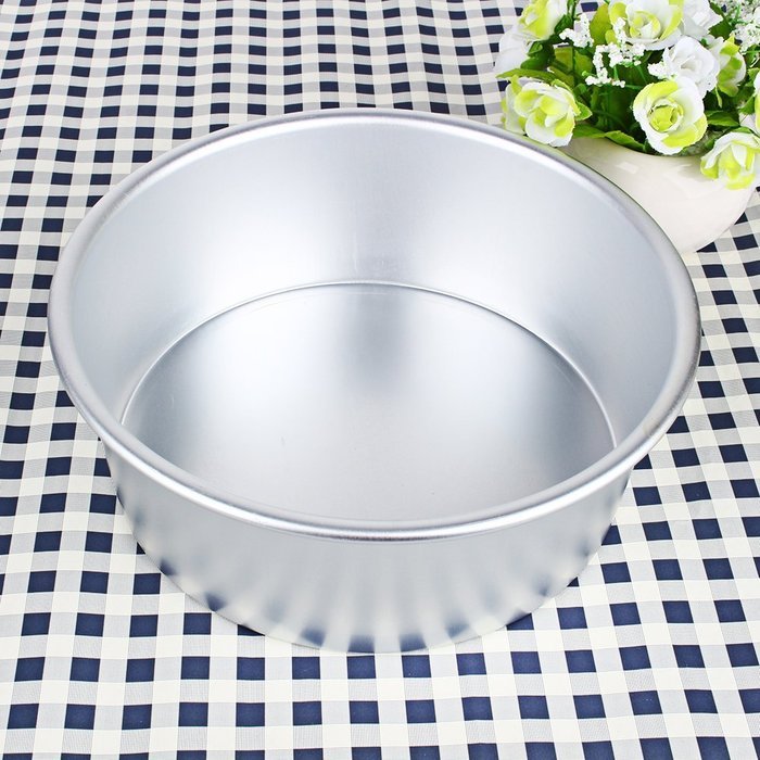 Yosoo Kitchen 4/5/6/8/9/10" Aluminum Alloy Non-stick Round Cake Bake Mould Pan Bakeware Tool (6'') N7