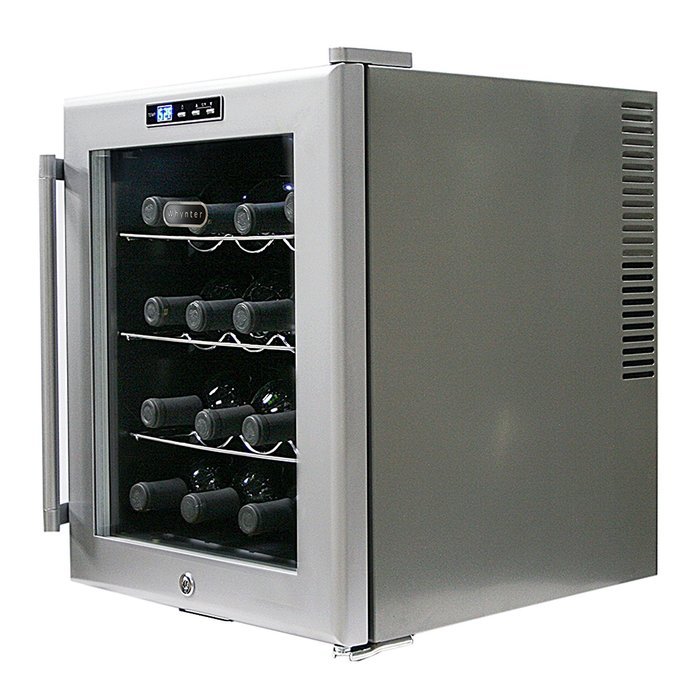 Whynter WC28S SNO 28 Bottle Wine Cooler, Platinum with Lock N7