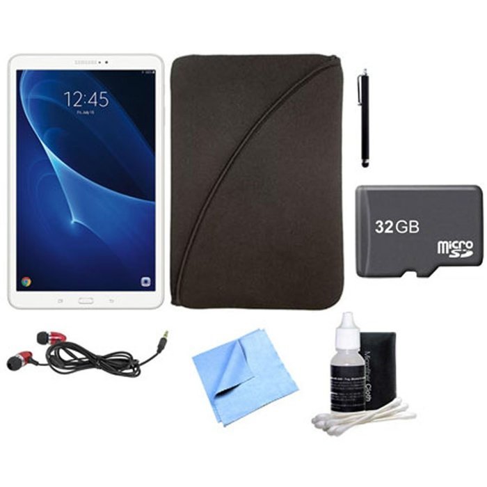Samsung Galaxy Tab A 16GB High-Resolution 10.1-inch Tablet & Accessories Bundle N7