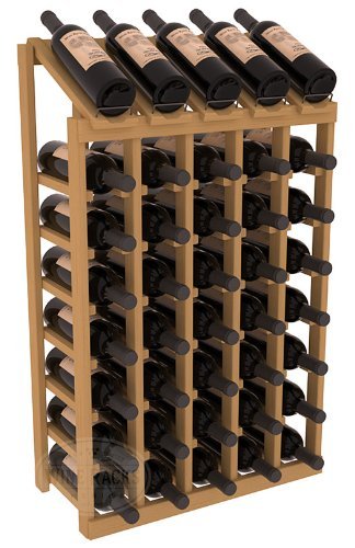Wine Racks America Ponderosa Pine 5 Column 8 Row Display Top Kit. 13 Stains to Choose From! N12