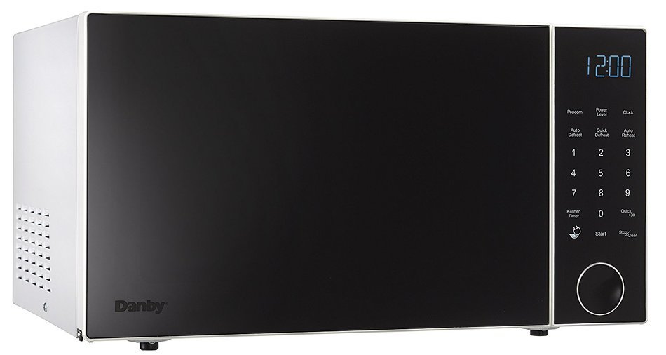 Danby DMW11A4BWDB 1.1 Cubic Feet Nouveau Wave Microwave, Black and White