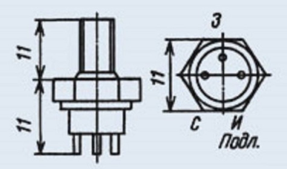 Transistors silicon KP901A analogue VMP1 USSR 5 pcs