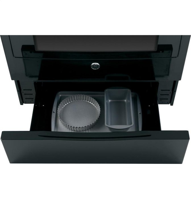 GE JGS650DEFBB 30" Black Gas Slide-In Sealed Burner Range N8