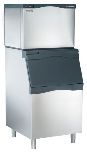 Scotsman C0630SW-B530S 722 lb 30" Water-Cooled Small Cube Ice Machine w/ Storage Bin