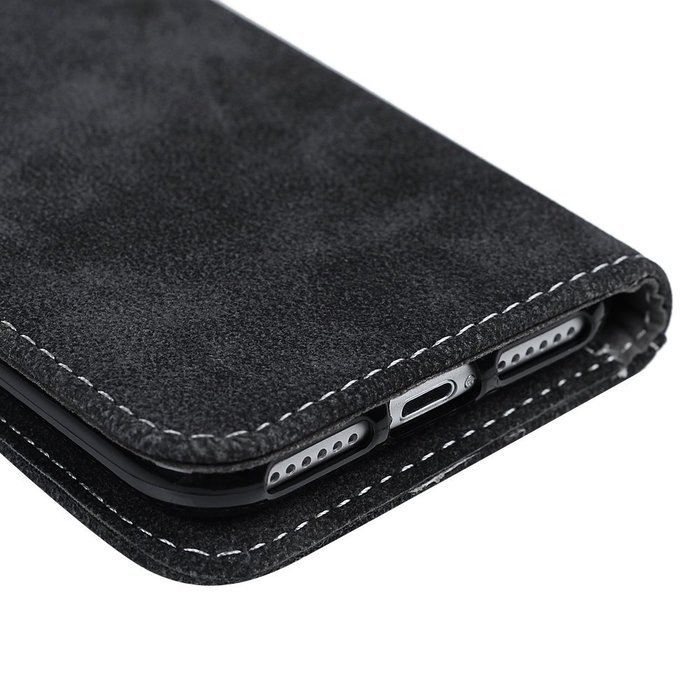 iPhone 7 Case (4.7 inch) - Slim Fit Wallet Counterfeit Cashmere Leather Extra ID/Credit Card Holders with Snap... N28