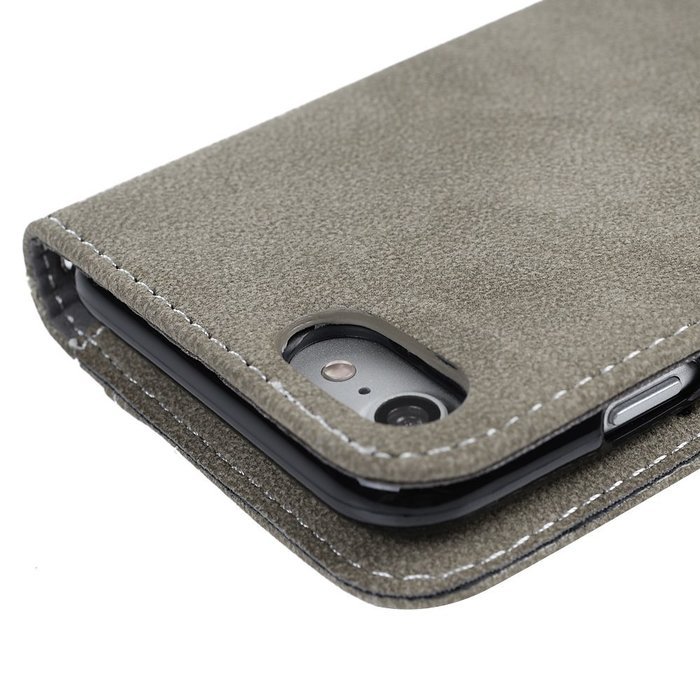 iPhone 7 Case (4.7 inch) - Slim Fit Wallet Counterfeit Cashmere Leather Extra ID/Credit Card Holders with Snap... N30