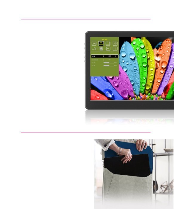 GeChic 1503H 15.6" IPS 1080p Portable Monitor with HDMI, VGA input, USB powered, ultralight... N6