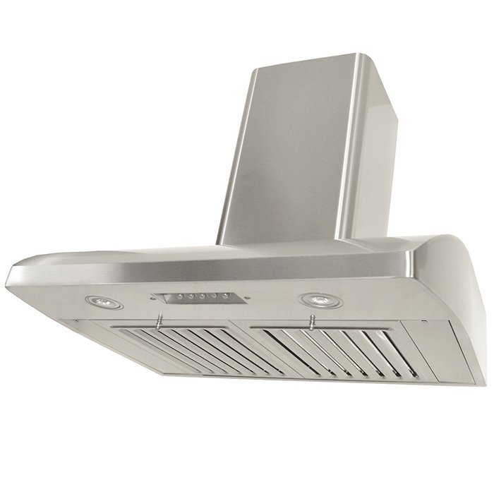 KOBE Range Hoods CHX2236SQB-WM-1 Contemporary Brillia 36" Wall Mount Range Hood, 3-Speed, 680 CFM, LED Lights,... N6
