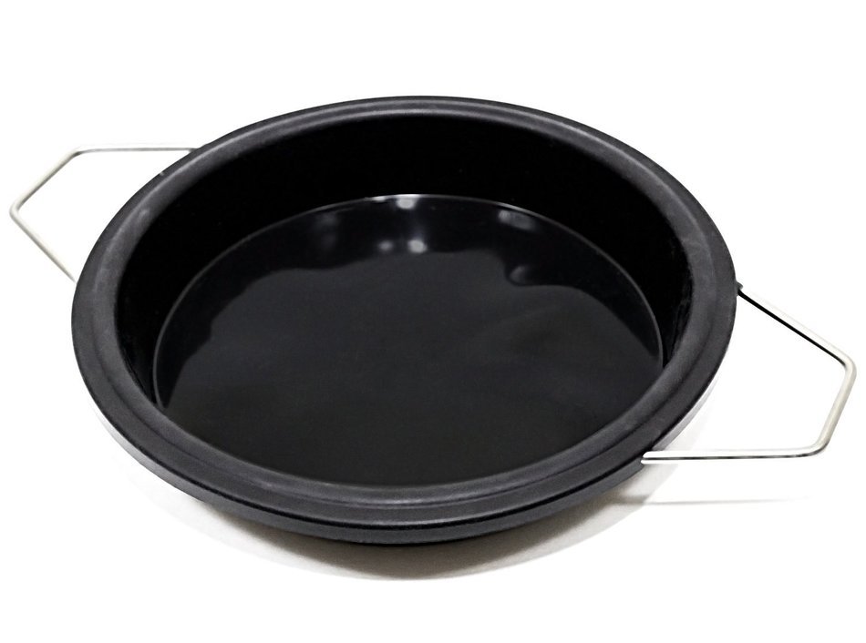 Solara Cake Pan - Silicone 9 inch Round Cake Mold - Flexible Non-Stick Bakeware with Removable Metal Frame N2
