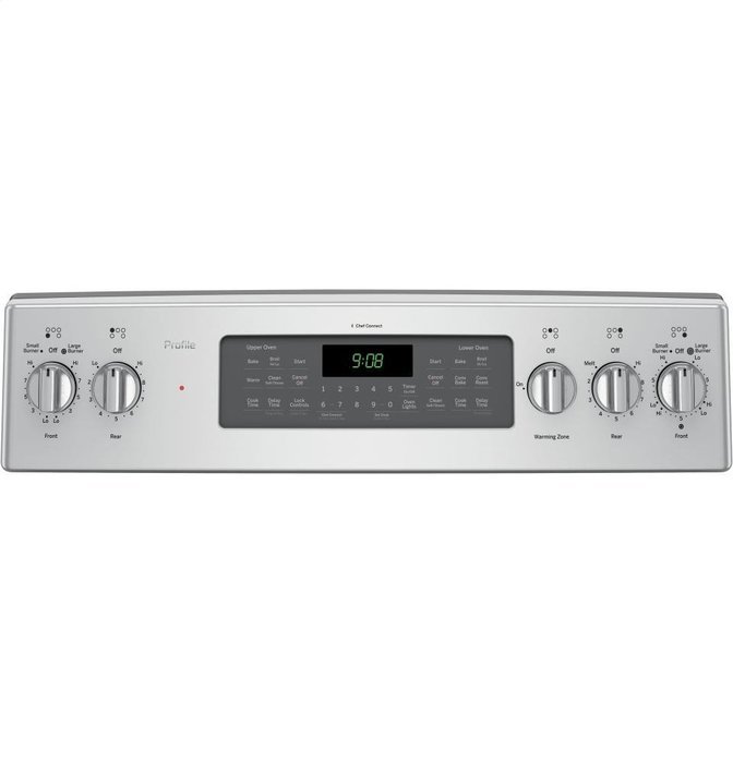 GE PB980SJSS Profile 30" Stainless Steel Electric Smoothtop Double Oven Range - Convection N3