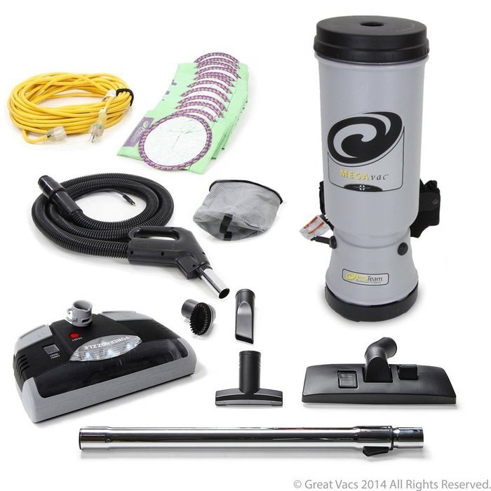 NEW More Powerful Proteam MegaVac 10 qt Backpack Vacuum Cleaner 10 quart Mega Vac