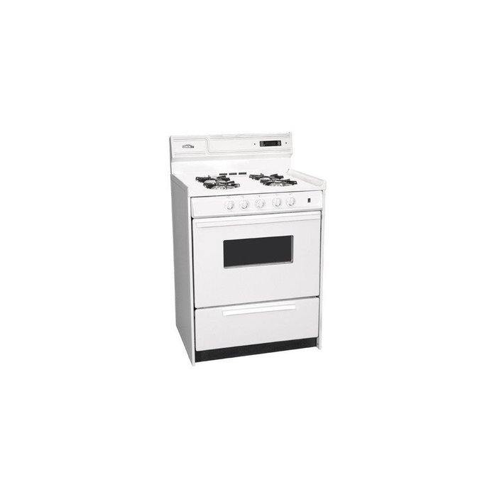 Summit Bisque Freestanding Gas Range SNM6307CKW