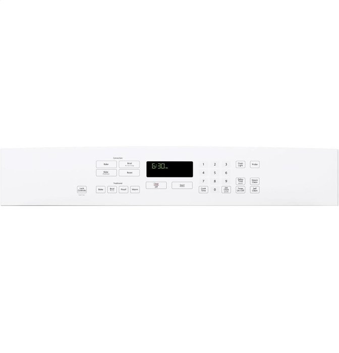 GE PT7050DFWW Profile 30" White Electric Single Wall Oven - Convection N9