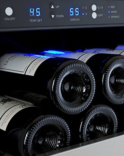 FlexCount Series 128 Bottle Single Zone Freestanding Wine Refrigerator N7