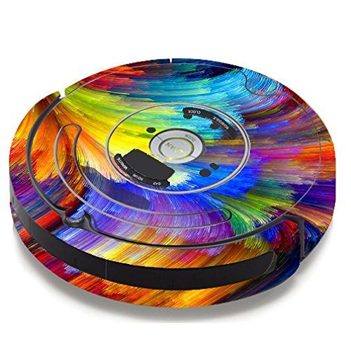 Skin Decal Vinyl Wrap For IRobot Roomba 650 655 Vacuum / Watercolor Paint