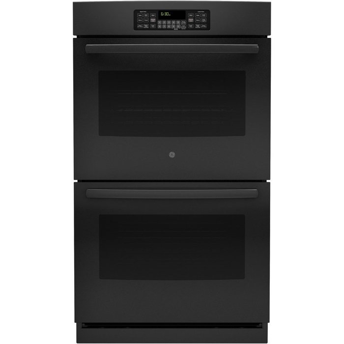 GE JT3500DFBB 30" Black Electric Double Wall Oven N2
