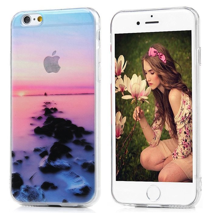 i6/i6S (4.7")Case,i6plus/i6splus Case (5.5") Soft TPU Shockproof Translucent Rubber Skin Gel Fancy Scenery Series... N11