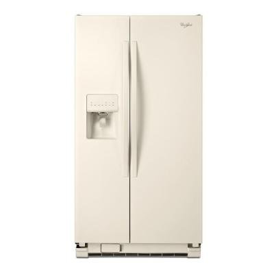 Whirlpool 24.5 cu. ft. Side by Side Refrigerator in Biscuit