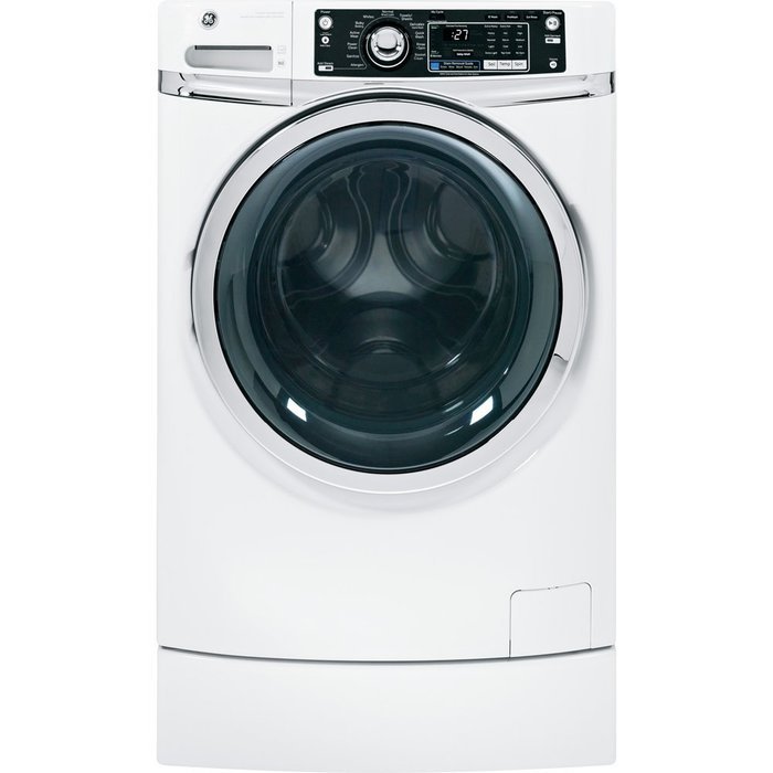 GE GFWR2700HWW RightHeight Design 4.5 Cu. Ft. White With Steam Cycle Front Load Washer - Energy Star