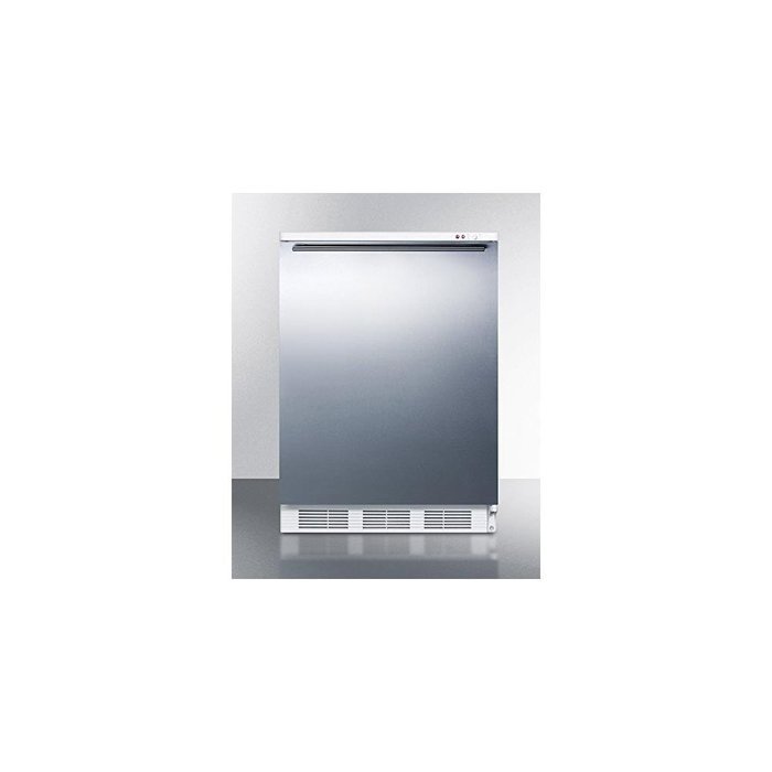 Summit VT65M7BISSHH AccuCold 24" Upright Freezer with 3.5 cu. ft. Capacity Manual Defrost Adjustable Thermostat...