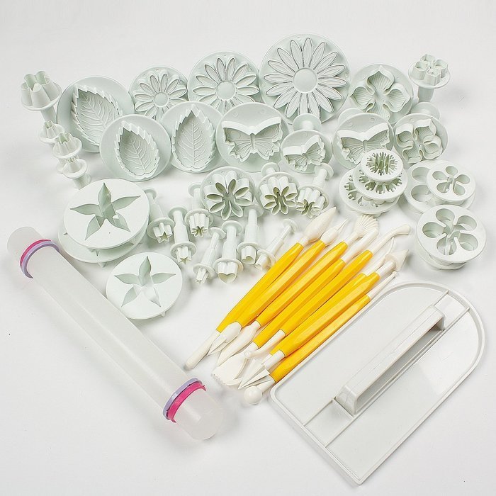UTOKY Catalina cake tools flower fondant cake mold icing plunger cutter tool 14 set (46 pieces) N3