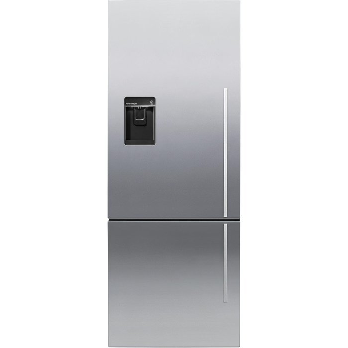 Fisher Paykel RF135BDLUX4- 13.5 cu. ft. Capacity Left Hinge Counter Depth Bottom Freezer refrigerator In Stainless...