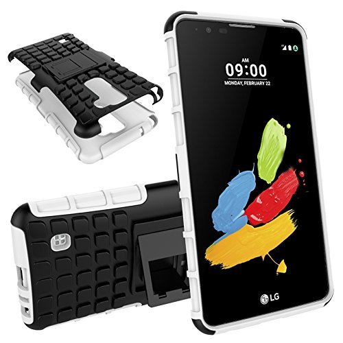 LG Stylus 2 Case, MCUK Heavy Duty Rugged Dual Layer - Soft/Hard Shell 2 in 1 Tough Protective Cover Case with... N13
