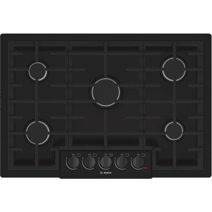 Bosch NGM8065UC 800 30" Black Gas Sealed Burner Cooktop