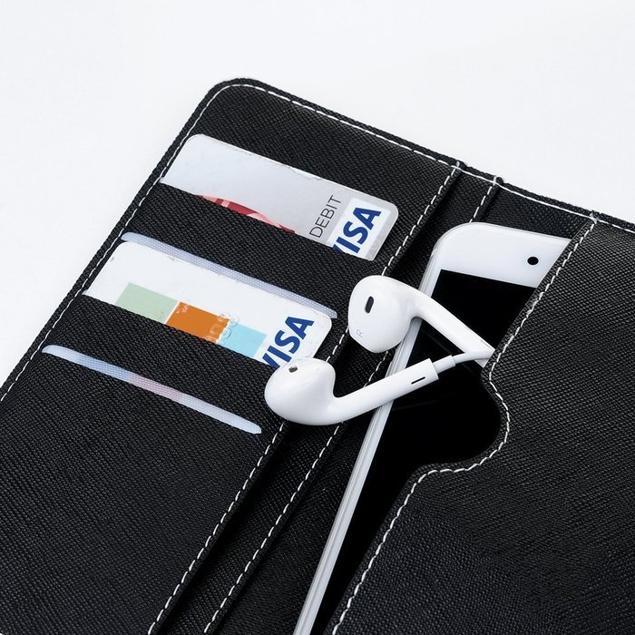 iPhone 7 Case,iPhone 6S Case,iPhone 6 Case (4.7") - Flip Folio Wallet Stand Case Insert Plug-in Design PU Leather... N24