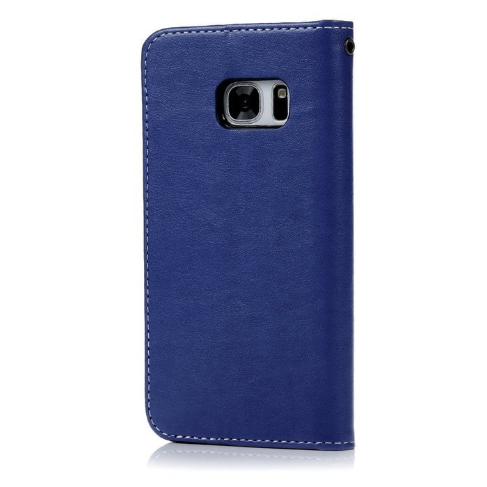 S7 Case,Samsung Galaxy S7 Case - Wallet Embossed Flowers Smart Magnetic Close High Quality Premuim PU Leather... N30
