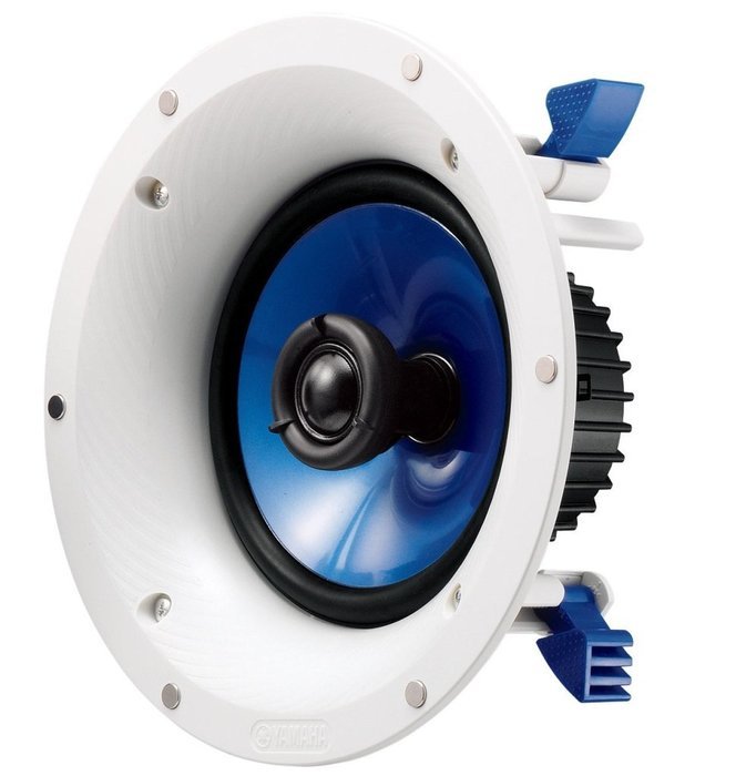 Yamaha Custom Easy-to-install In-Ceiling 2-Way 110 watts Moisture Resistant Speaker Set (Pair of 2) with a 6.5...
