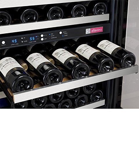 FlexCount Series 56 Bottle Dual Zone Freestanding Wine Refrigerator N5