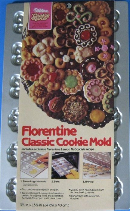 Wilton Florentine Classic Cookie Mold - Vintage 1984