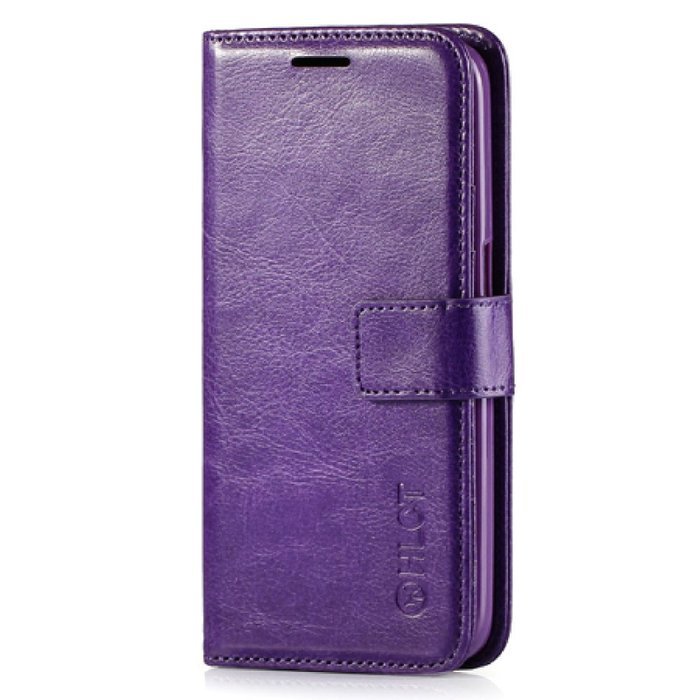 Galaxy S7 Case, HLCT PU Leather Case, With Soft TPU Protective Bumper, Built-In Kickstand, Cash And Card Pockets... N17