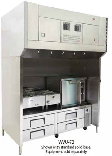 Wells WVU-72 Universal Ventless Hood 72" cooking zone 4-stage filtration