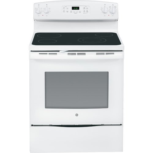 GE JB630DFWW 30" White Electric Smoothtop Range